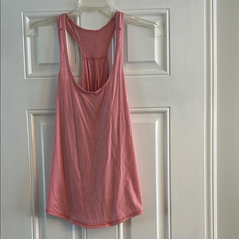 Lululemon Athletica Pink Backless Sleeveless Tank Top